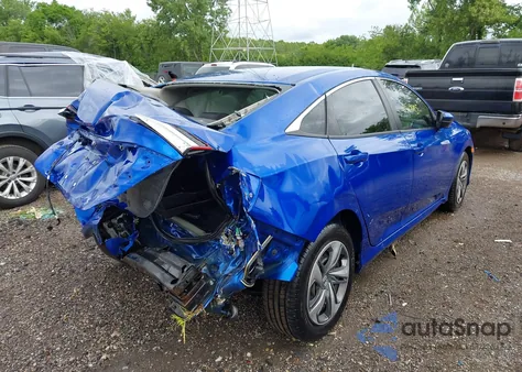 2020 Honda Civic Lx из США, поврежденный, VIN 19XFC2F66LE030527